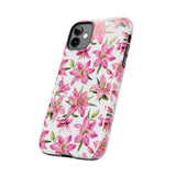 STUBBIE Phone Case for Apple iPhone - Pink Lily Flower Phone Case