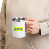 STUBBIE Coffee Mug Tumbler, 15oz - Aussie Yellow Stubbie
