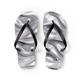 Silver Flip Flops