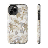 STUBBIE Phone Case for Apple iPhone - White Flowers Phone Case