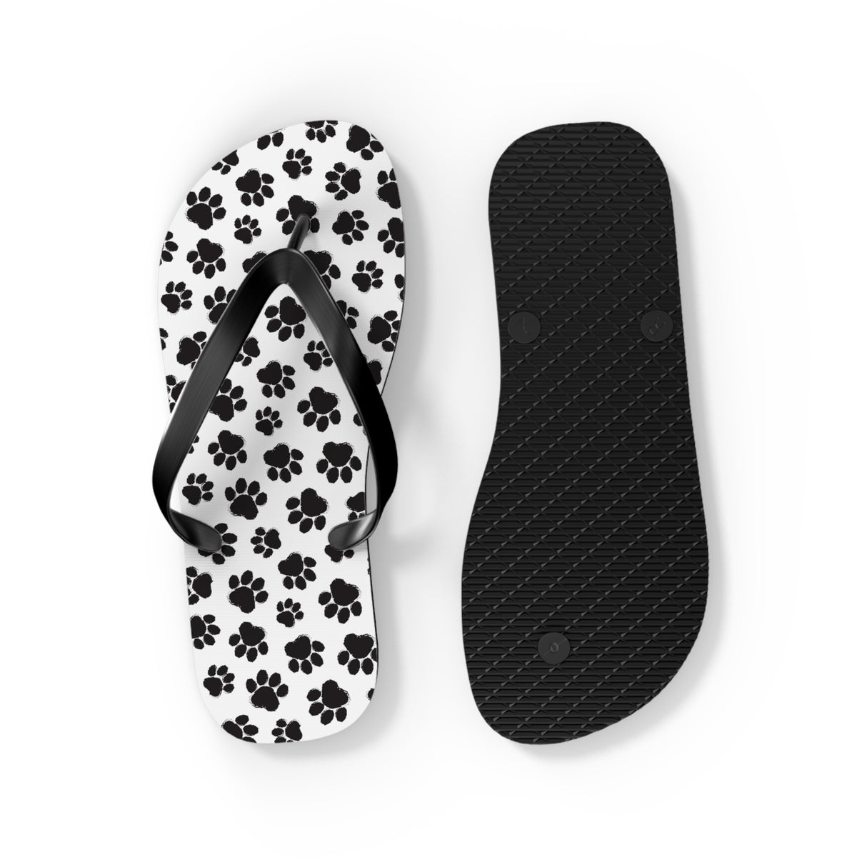 Paw Print Flip Flops