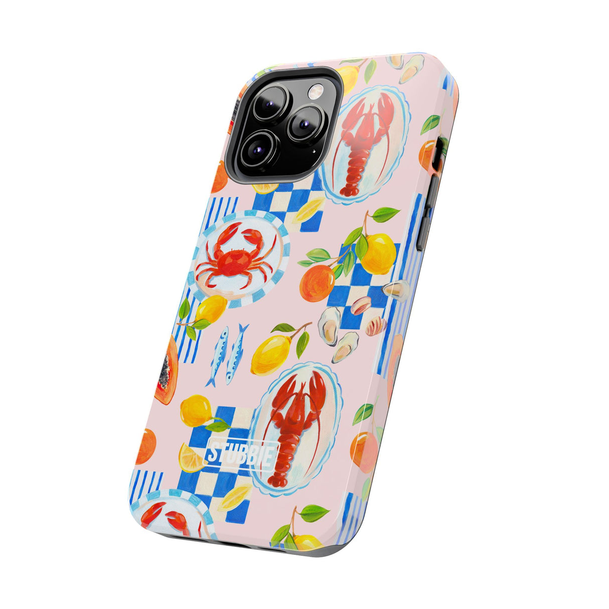STUBBIE Phone Case for Apple iPhone - Italian Summer Seafood Stubbie