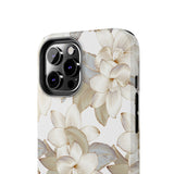 STUBBIE Phone Case for Apple iPhone - White Flowers Phone Case
