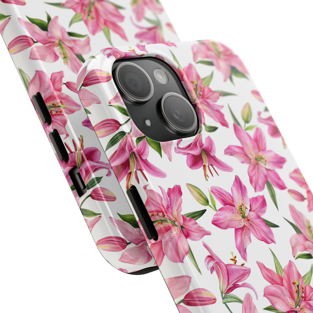 STUBBIE Phone Case for Apple iPhone - Pink Lily Flower Phone Case
