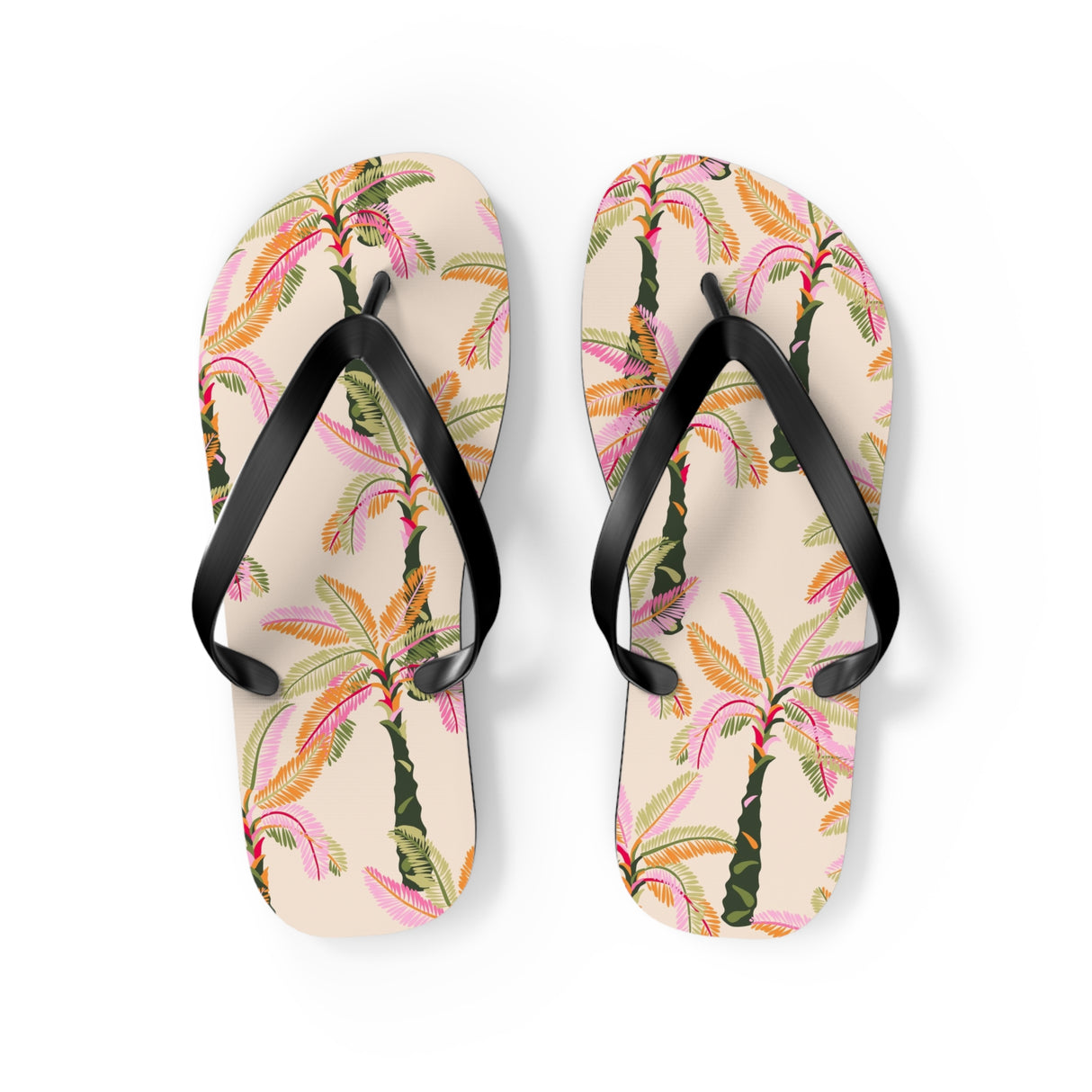 STUBBIE Flip Flops - Pink Palm Tree STUBBIE