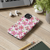 STUBBIE Phone Case for Apple iPhone - Pink Lily Flower Phone Case