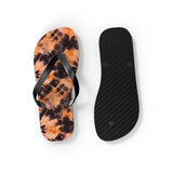 Orange Tie Dye Flip Flops