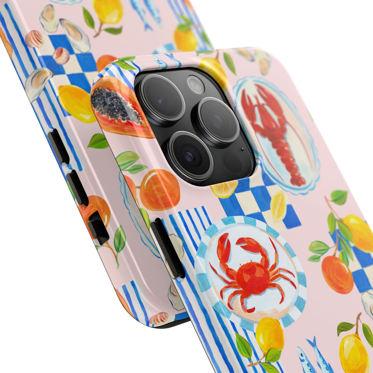 STUBBIE Phone Case for Apple iPhone - Italian Summer Seafood Stubbie