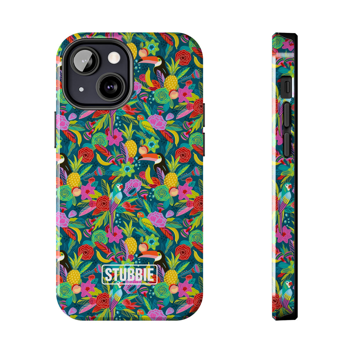 STUBBIE Phone Case for Apple iPhone - Hiding Jungle Birds Stubbie