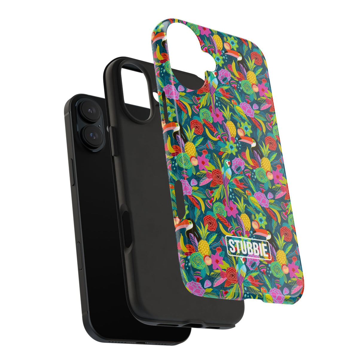 STUBBIE Phone Case for Apple iPhone - Hiding Jungle Birds Stubbie