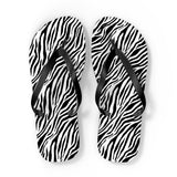 Zebra Flip Flops