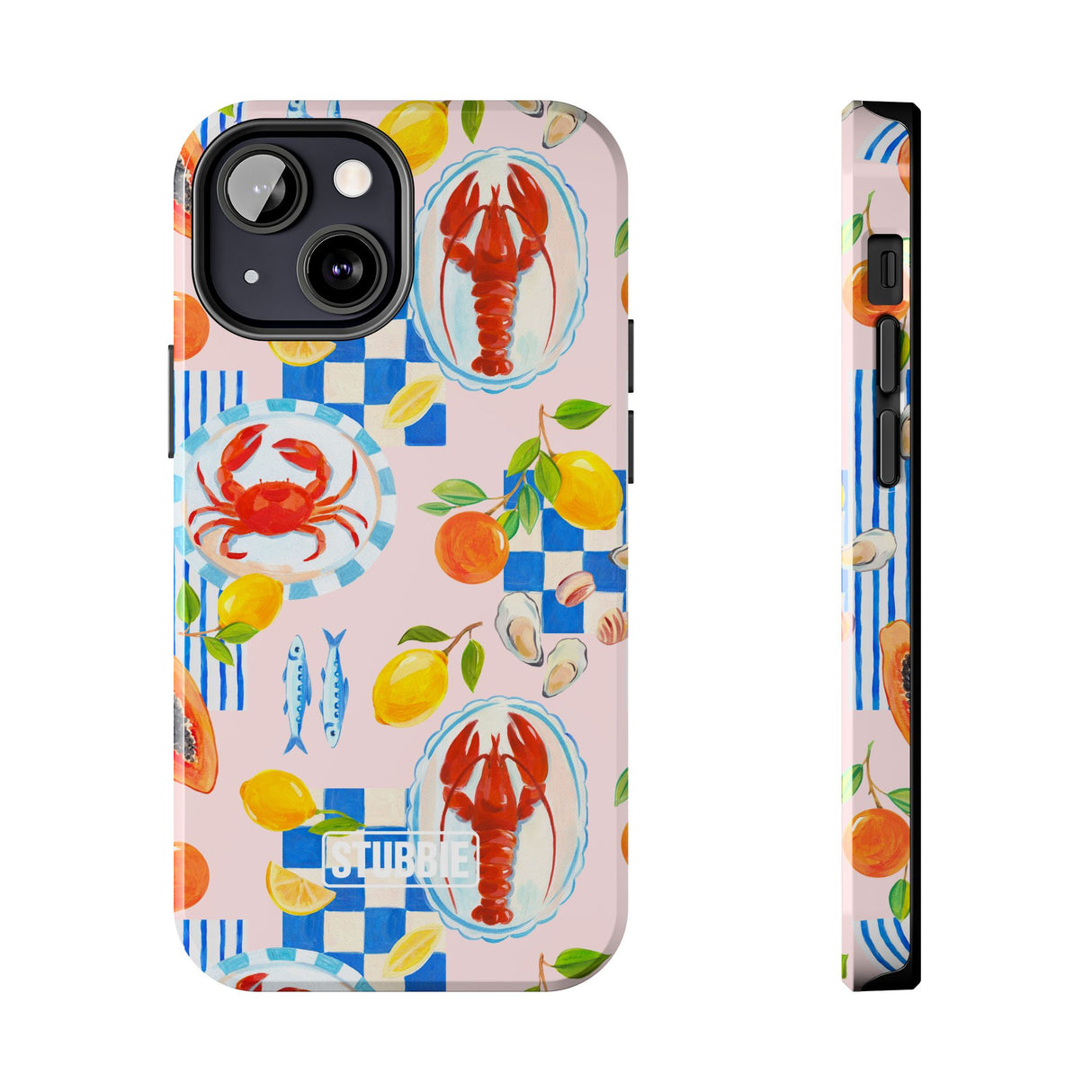 STUBBIE Phone Case for Apple iPhone - Italian Summer Seafood Stubbie
