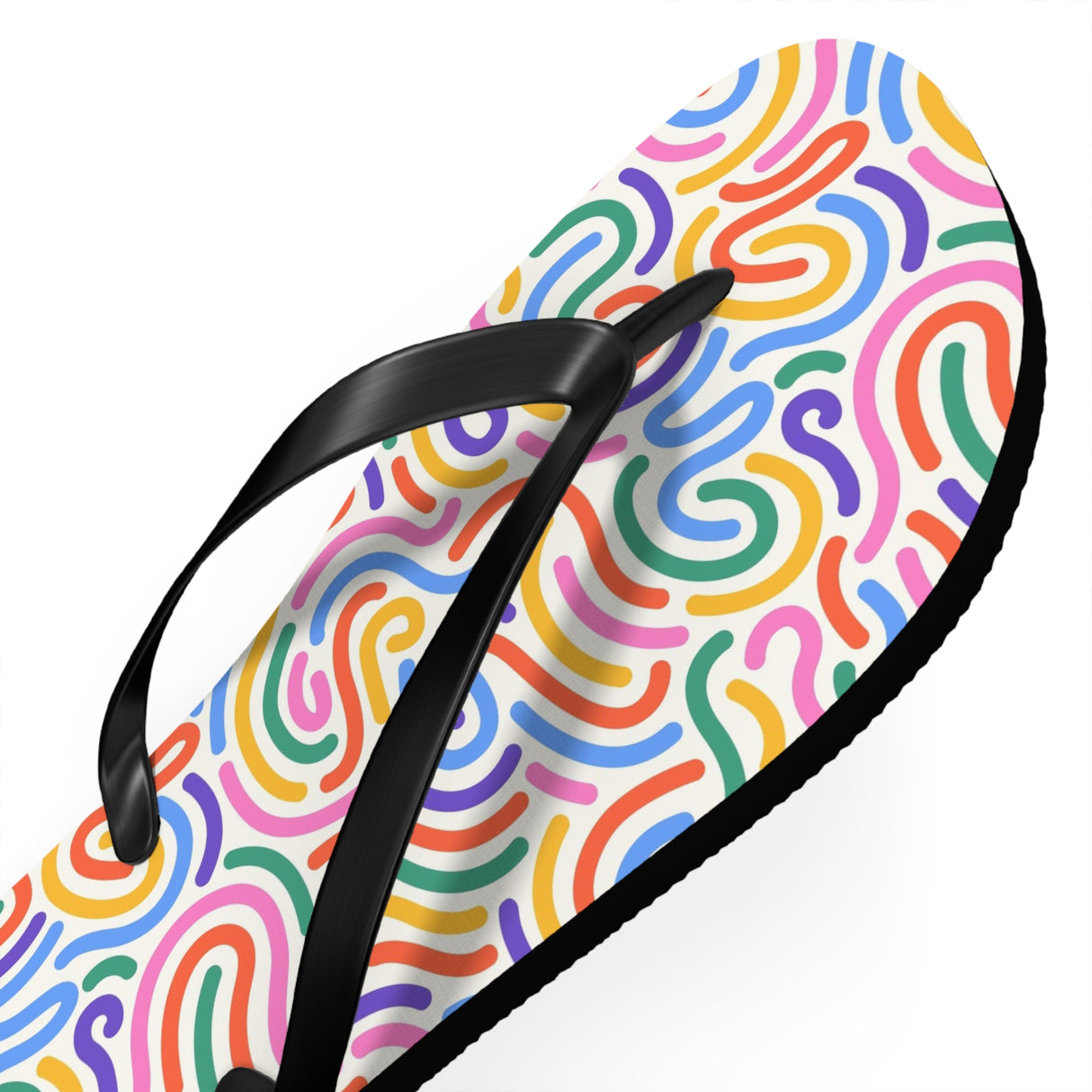 Pink Rainbow Flip Flops