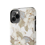 STUBBIE Phone Case for Apple iPhone - White Flowers Phone Case